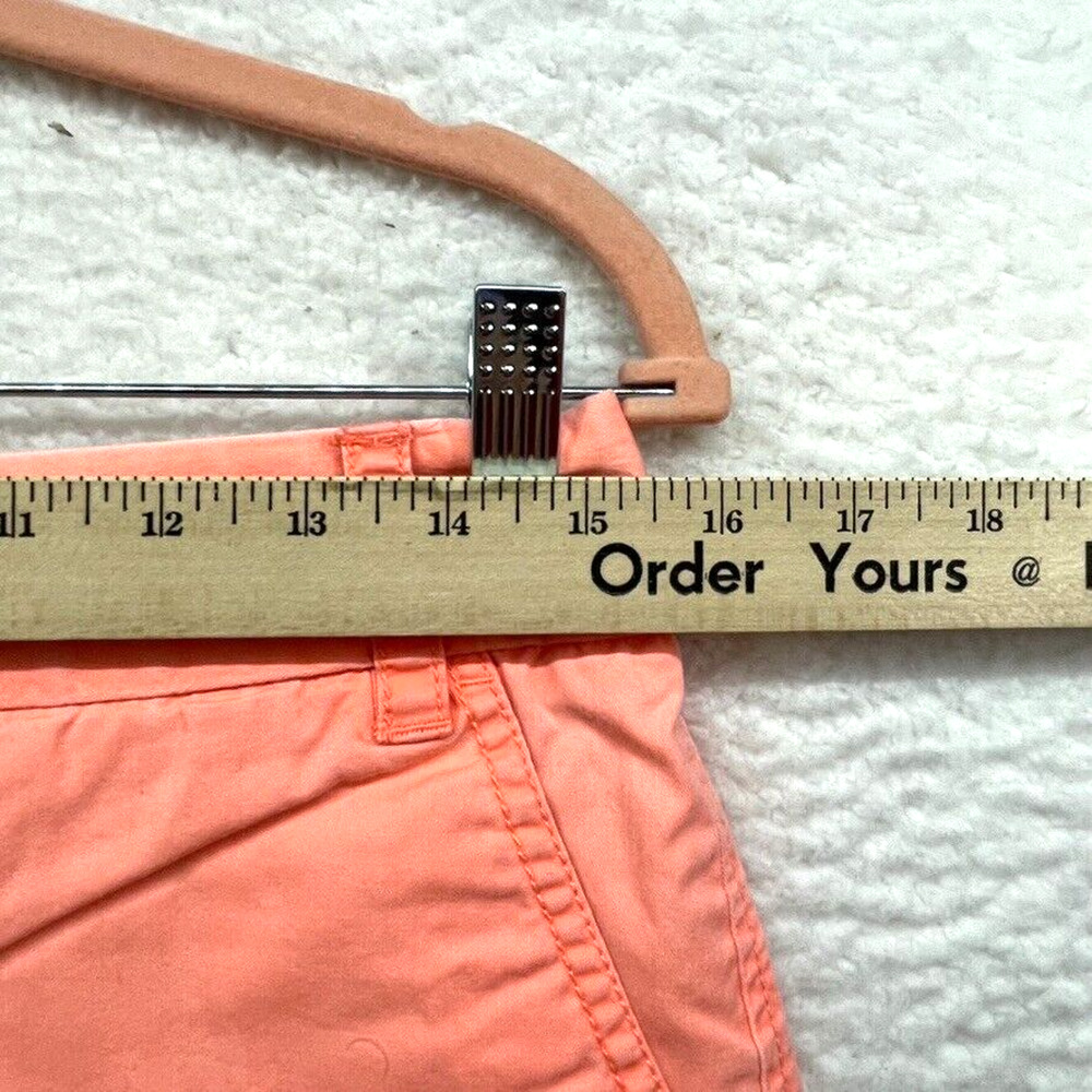J Crew Factory Shorts Womens 4 Orange Broken In Chino Preppy Classiccore Prep - Picture 4 of 7